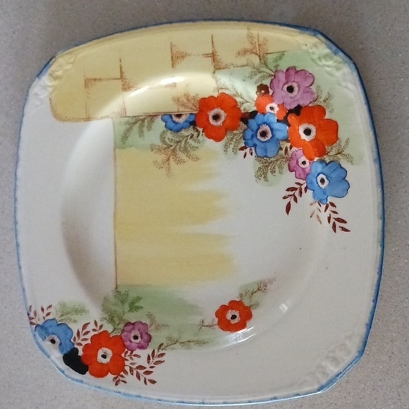 Coronet Ware Art Deco Single 9.5" Square Plate - Picture 8 of 8